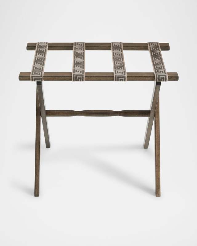 Greek Key Luggage Rack